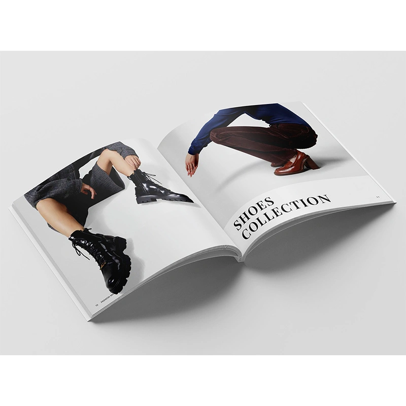 New Design Custom Fashion Brochure Magazine Catalog Printing