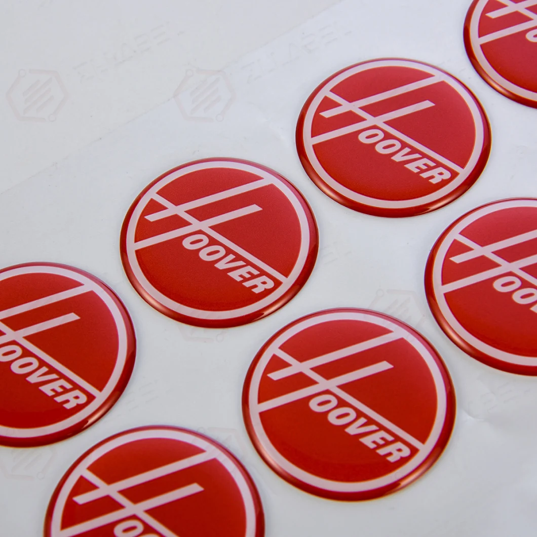 Custom High Quality Domed Epoxy Resin 3m Adhesive Label Sticker