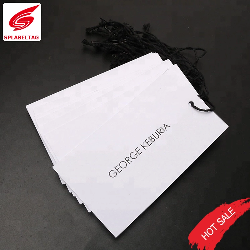 Custom Cheap Clothing Cardboard Paper Hang Tag for Suits