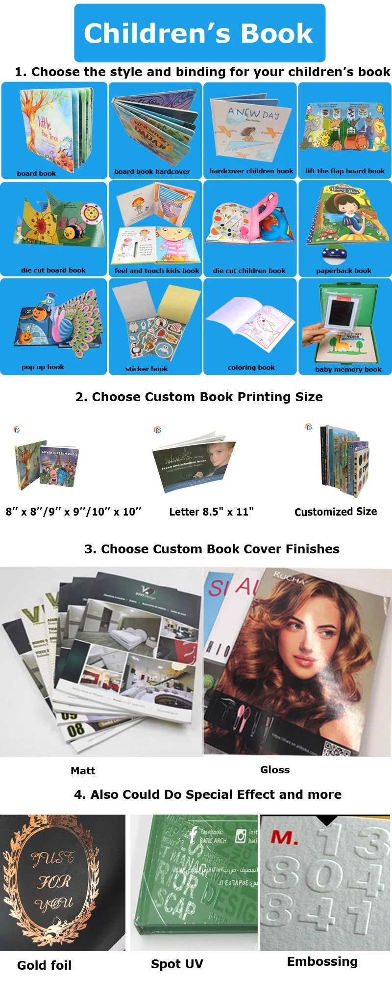 Manufacture Custom Waterproof A4 A5 Promotion Folded Flyer Printing Video Brochure Card