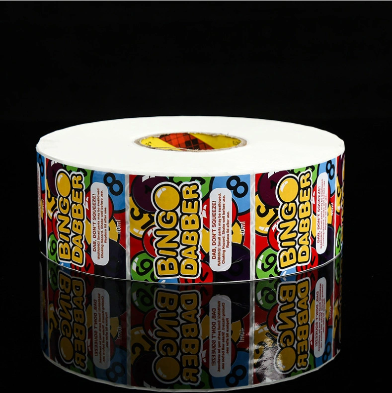 Self-Adhesive Custom Roll Packin Picture Label UV Printing Service Frozen Food Beauty Products Tag Brand Trademark PVC PE Pet Plastic Vinyl Packaging Stickers